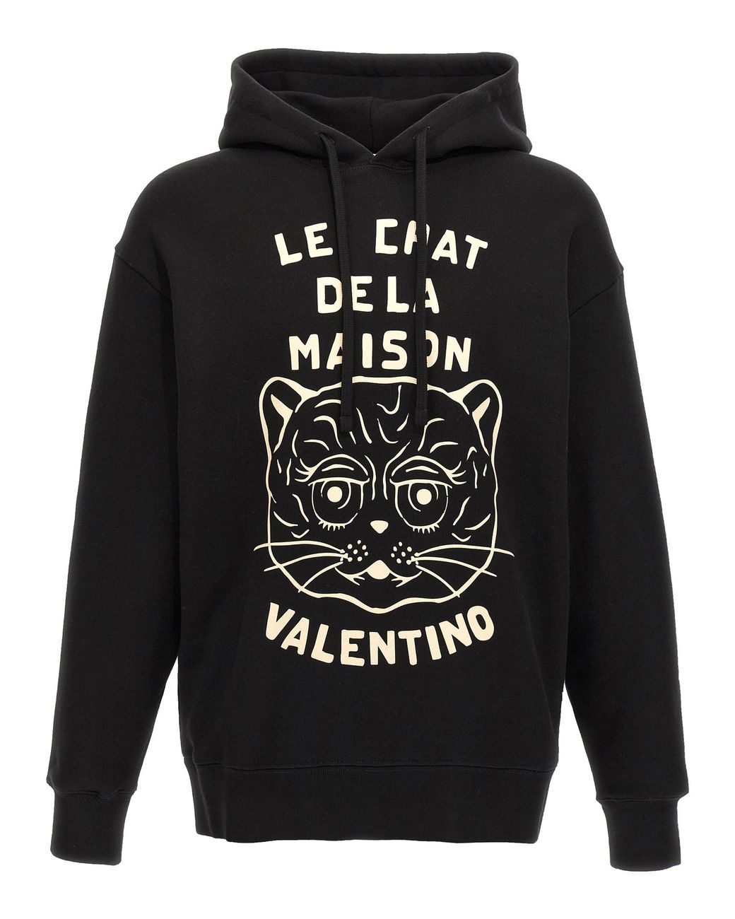 Valentino Garavani Gray Hoodie Cotton Sweatshirt for men