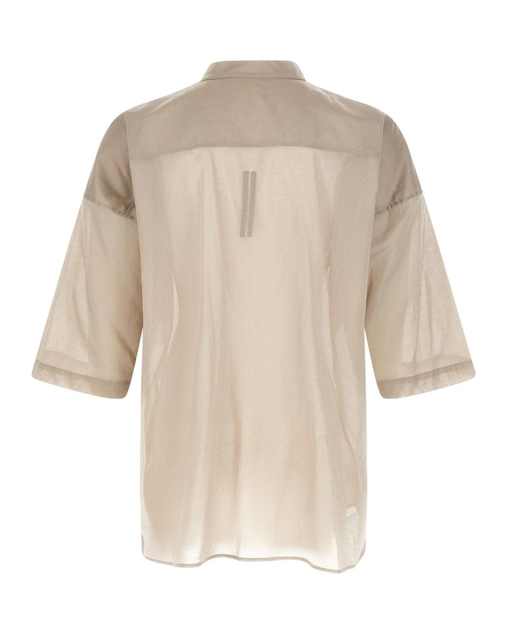 Rick Owens Natural Jumbo Faun Shirt