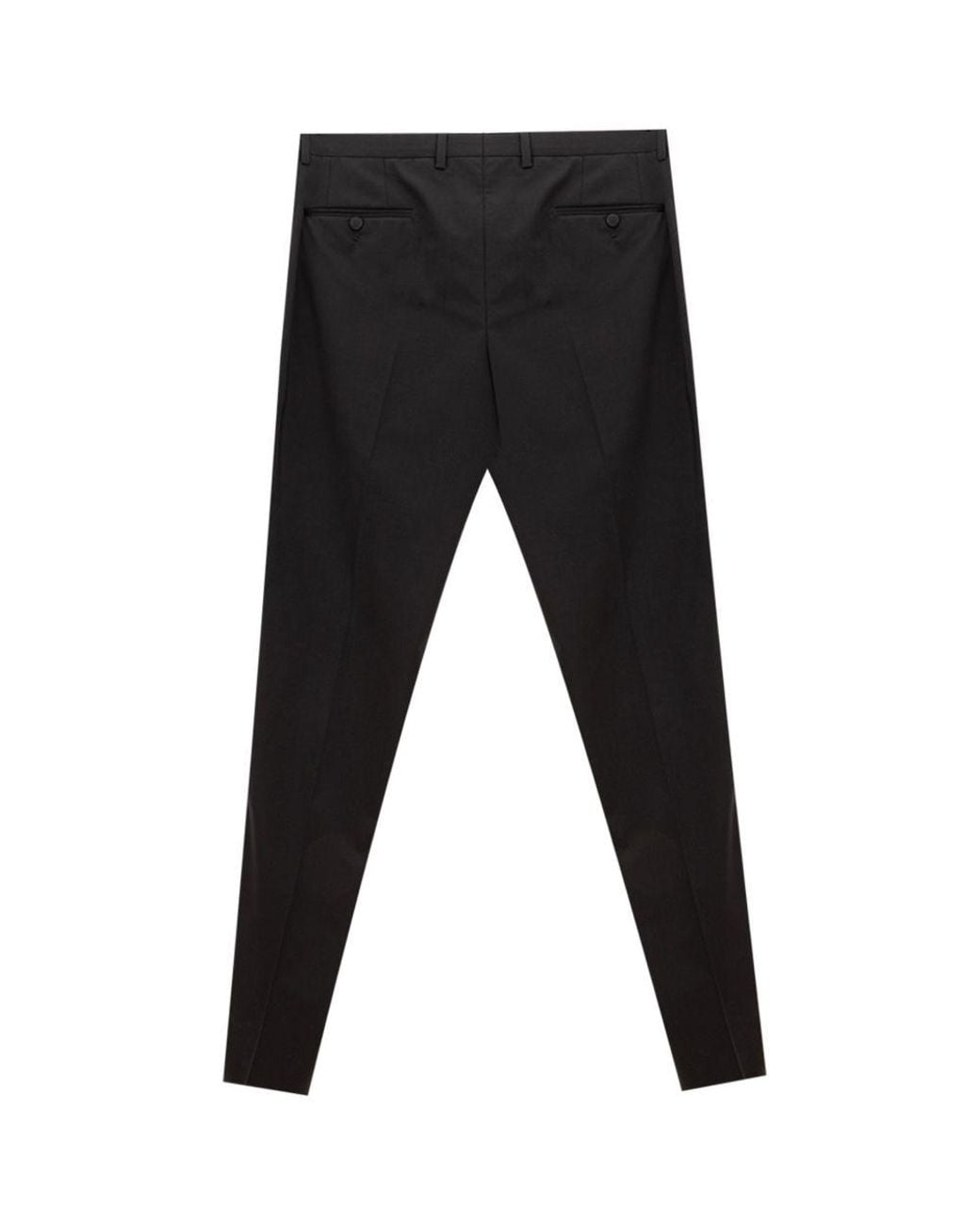 Dolce & Gabbana Black Wool Dress Pants for men