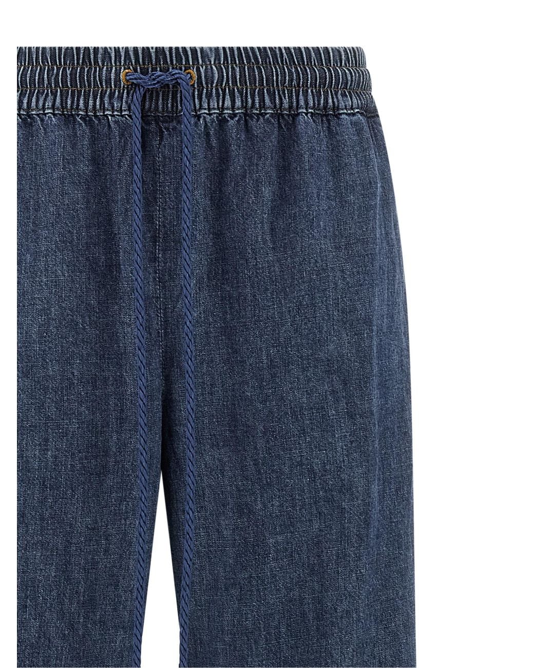 Valentino Garavani Blue Jeans Vgold Cotton