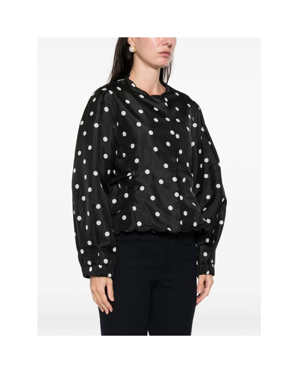 Stine Goya Black Quilted Dots Jacket