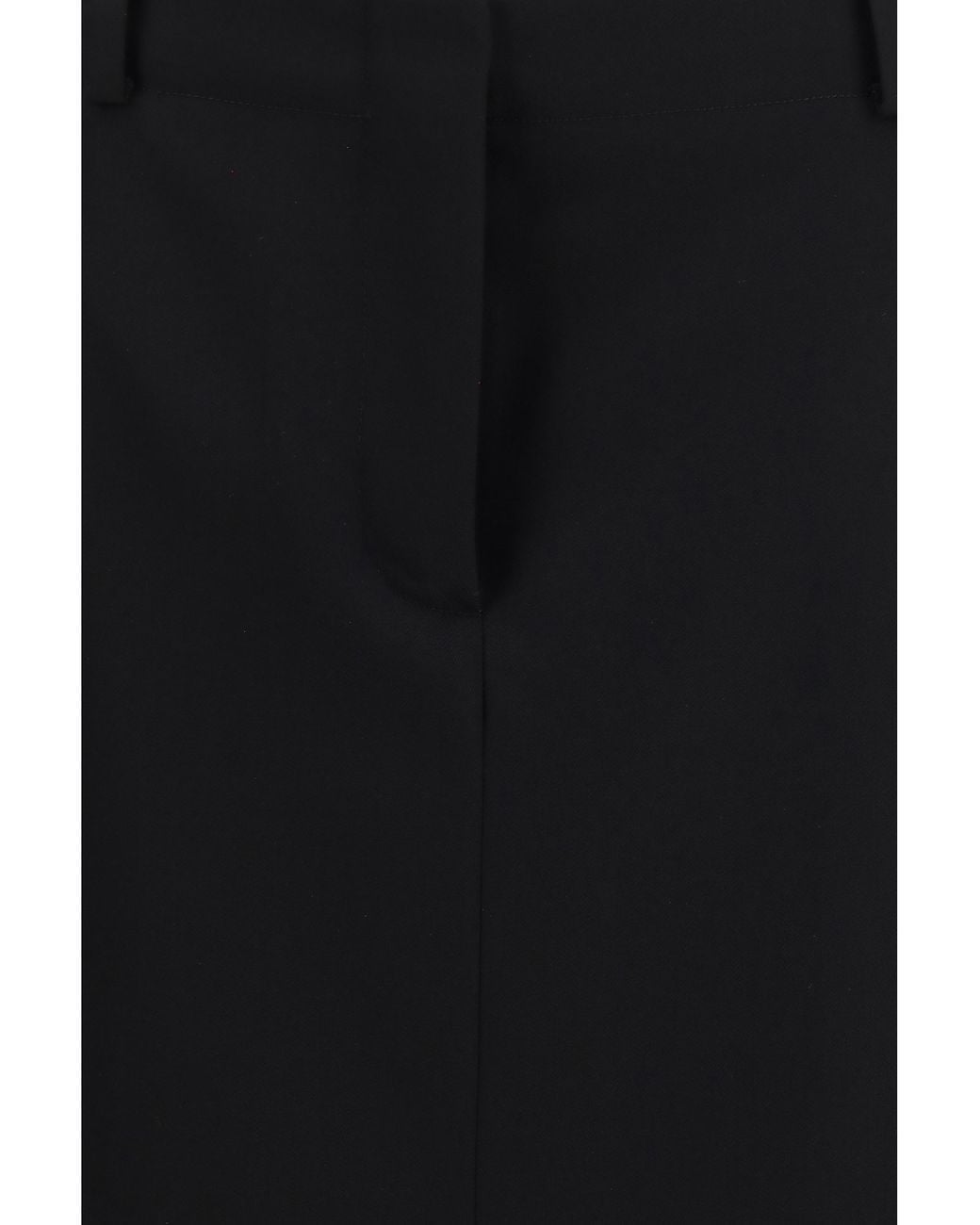 Fendi Black Grain De Poudre Skirt