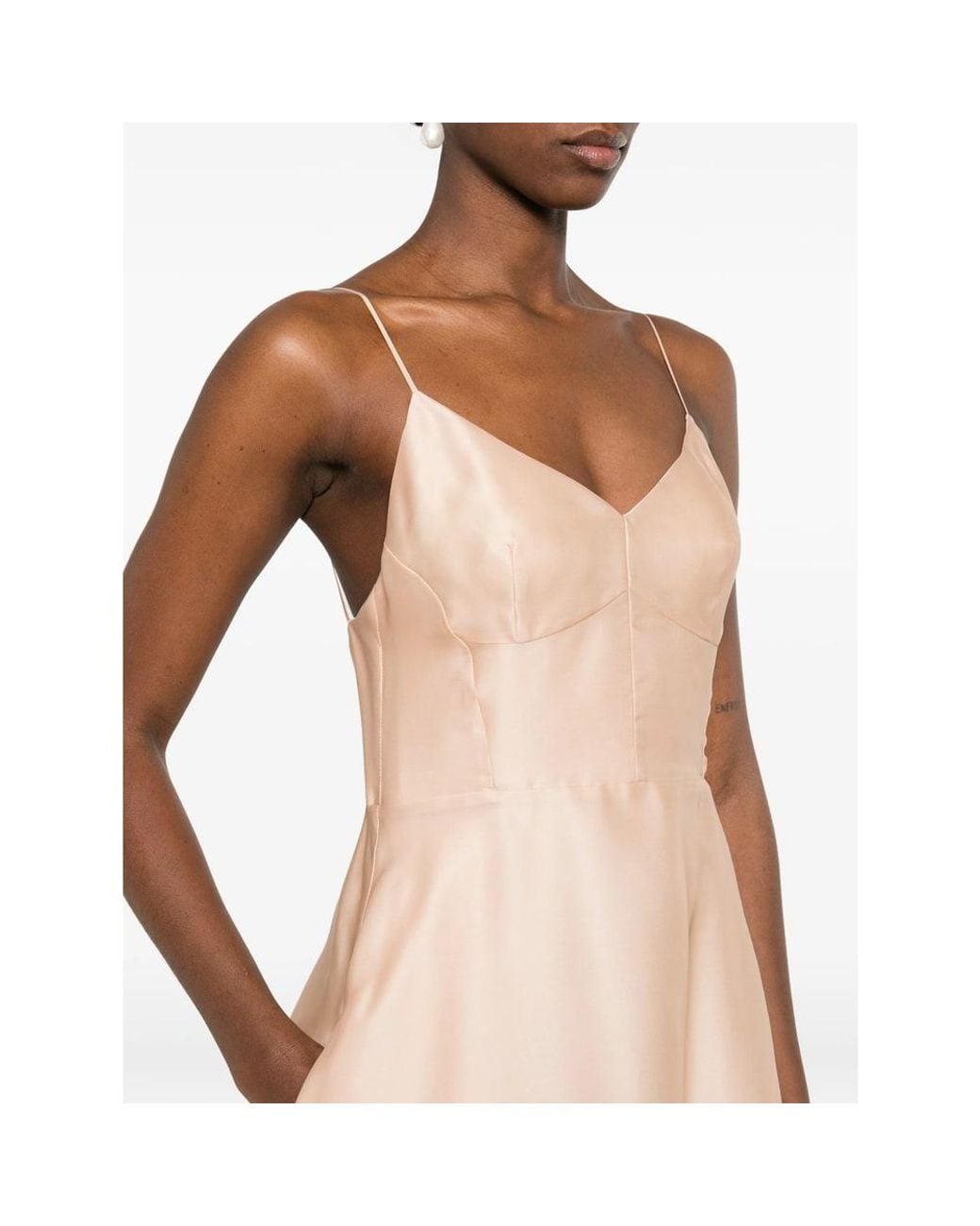 Alberta Ferretti Pink Dresses Neutral