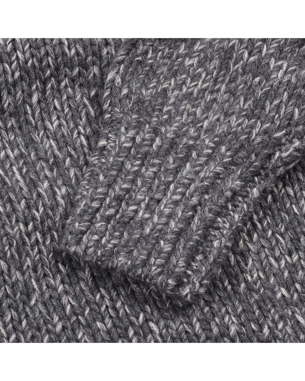 Brunello Cucinelli Gray Cashmere Cable Sweater for men