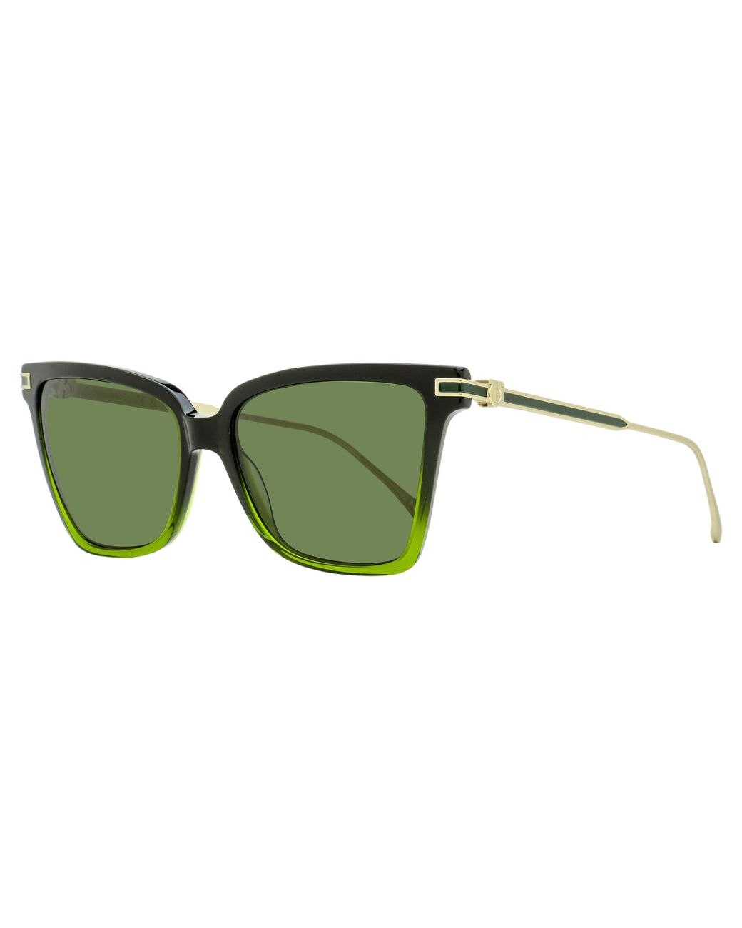 Ferragamo Green Gancini Butterfly Sunglasses Sf2036S 316 56Mm Plastic (Acetate)/Metal
