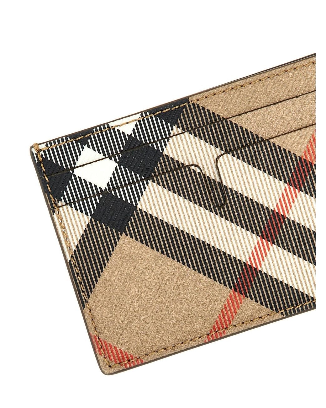 Burberry Brown Check Card Case