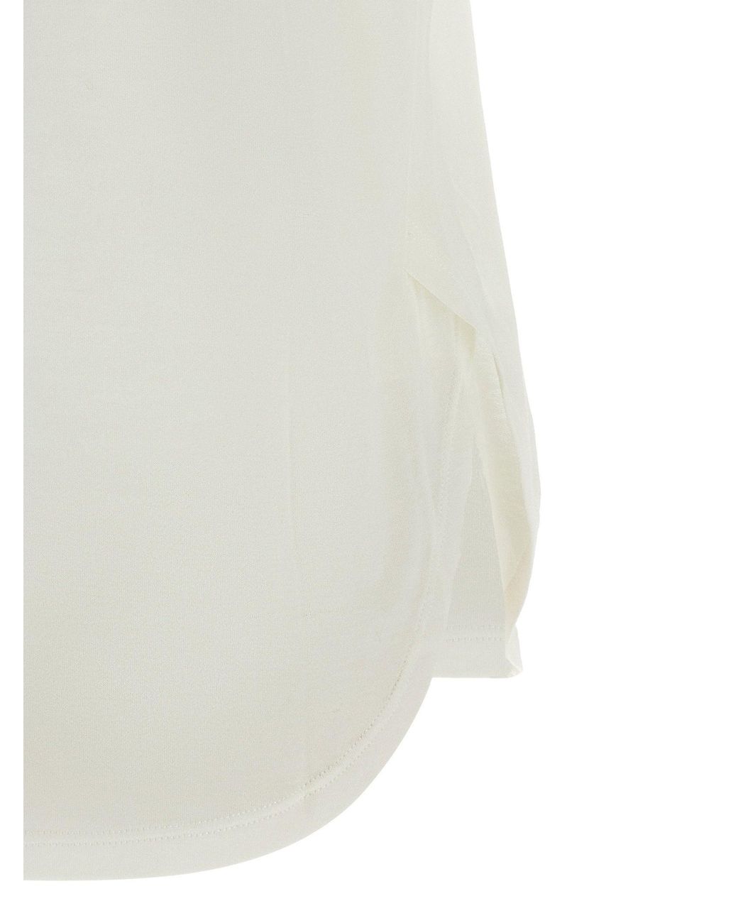 Fendi White Logo-Print T-Shirt