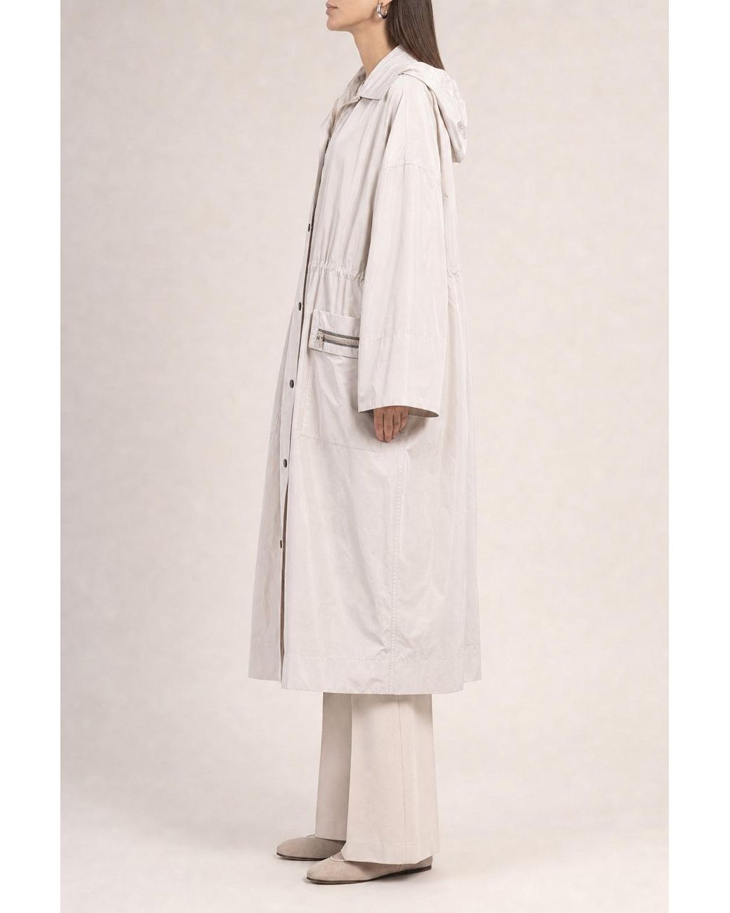Brunello Cucinelli Natural Yogurt Cotton Blend Jacket
