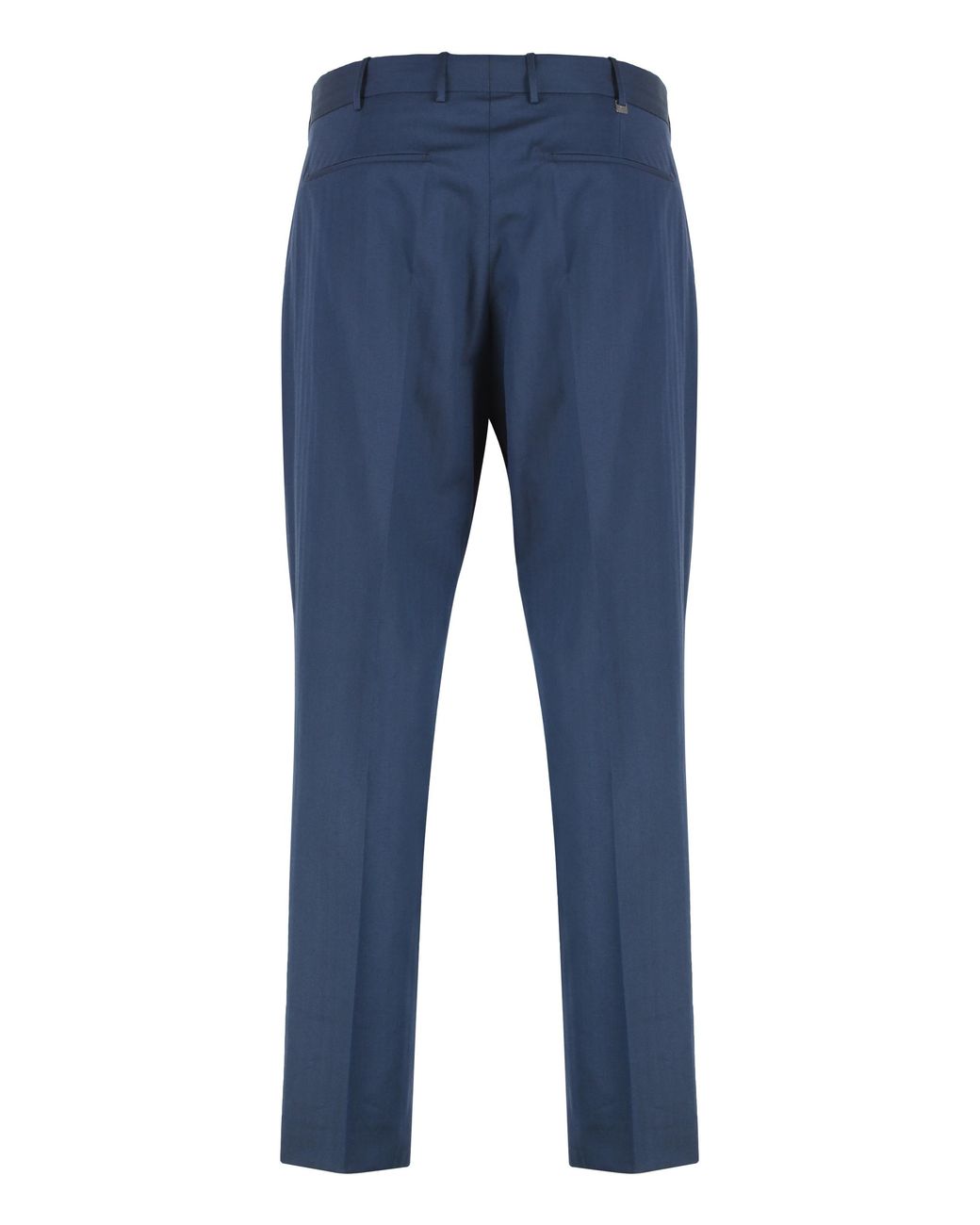 PT Torino Blue Trousers Silkochino Silk Chinos for men