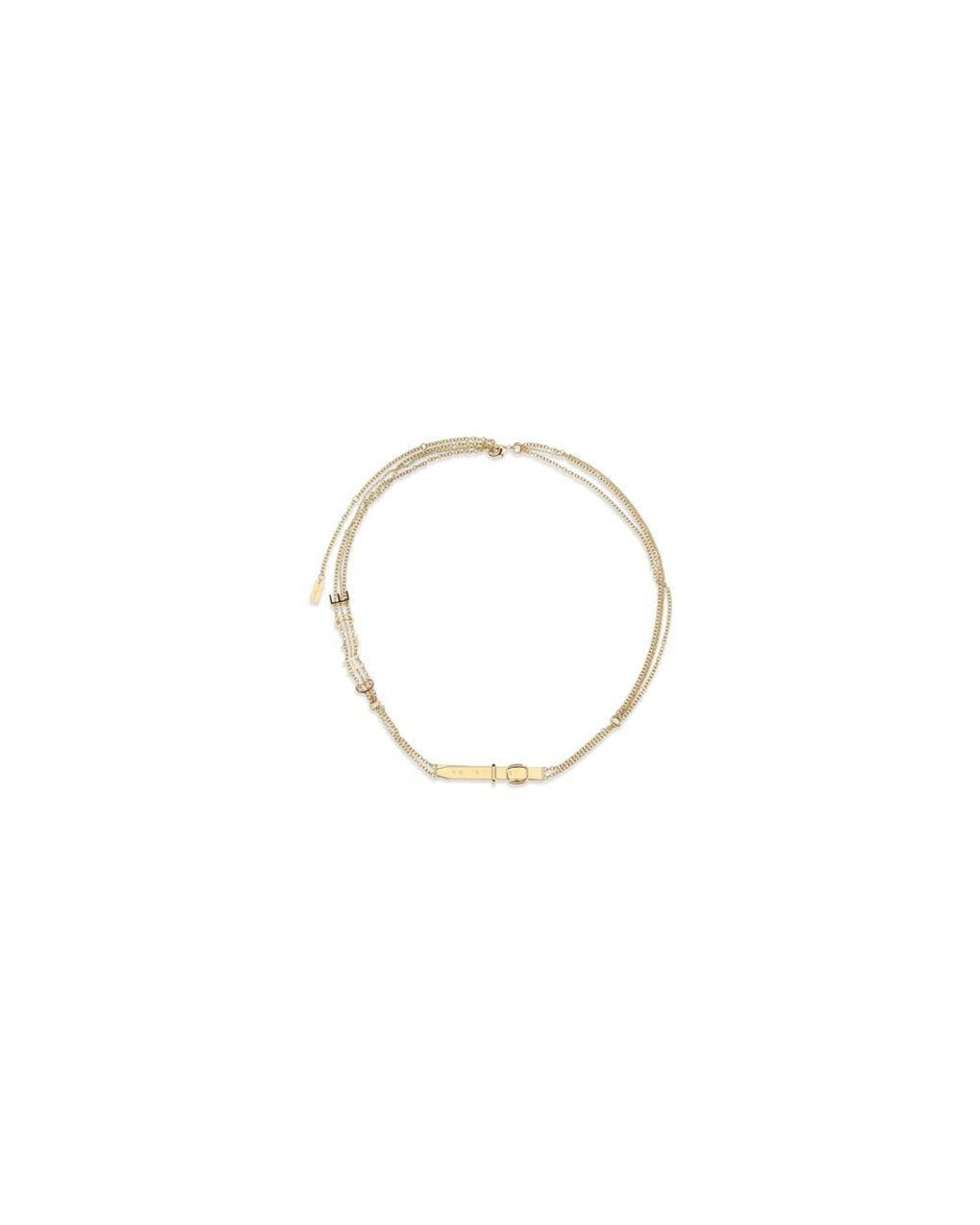 Chloé Metallic Gold Brass Regular Belt