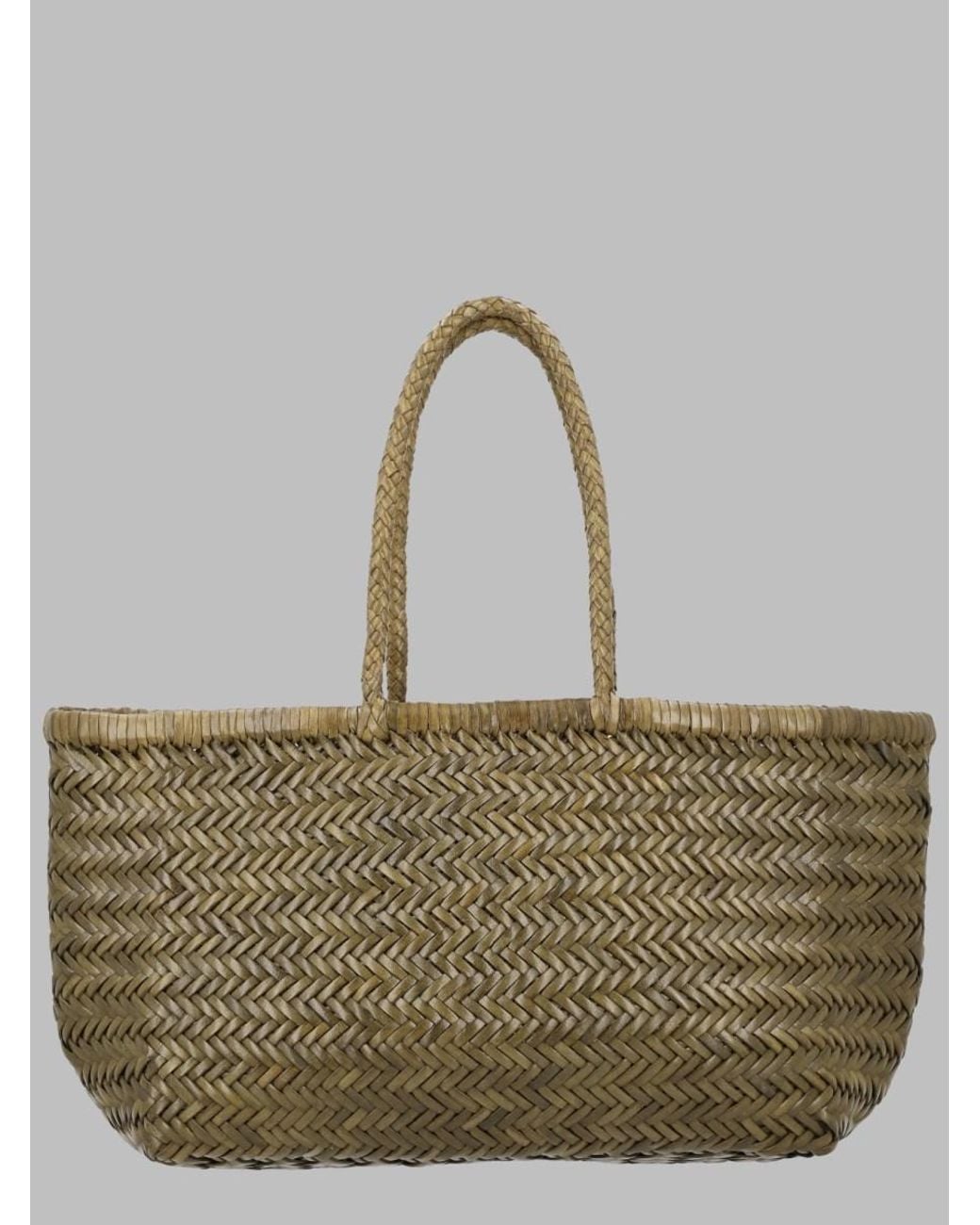 Dragon Diffusion Gray Shoulder Bag Triple Jump Big Leather
