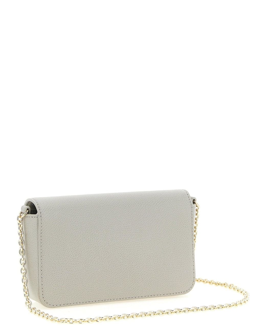 Furla Lock Furla Crossbody Bag in Gray | Lyst