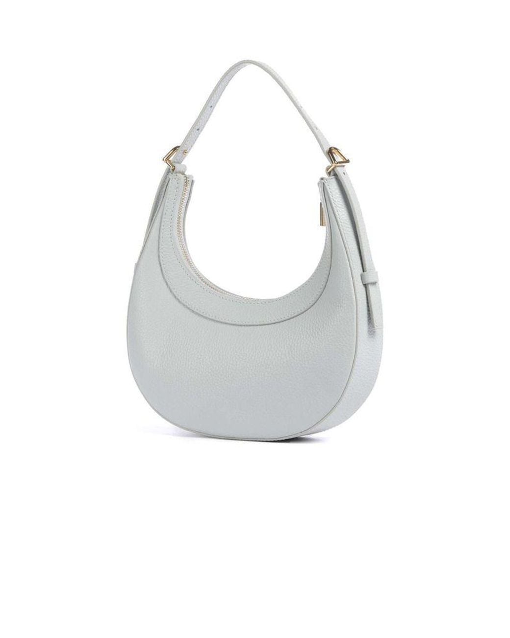 Coccinelle White Shoulder Bag Cowhide
