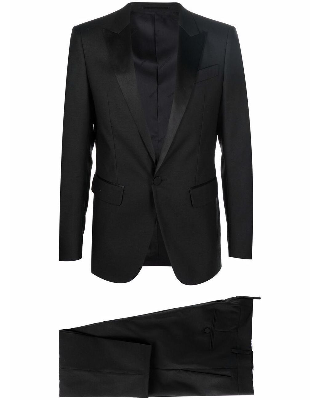 DSquared² Black Suit Berlin Virgin Wool Suits for men