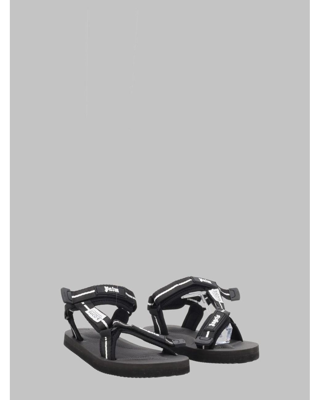 Palm Angels Black Sandals Depa2 Kids for men