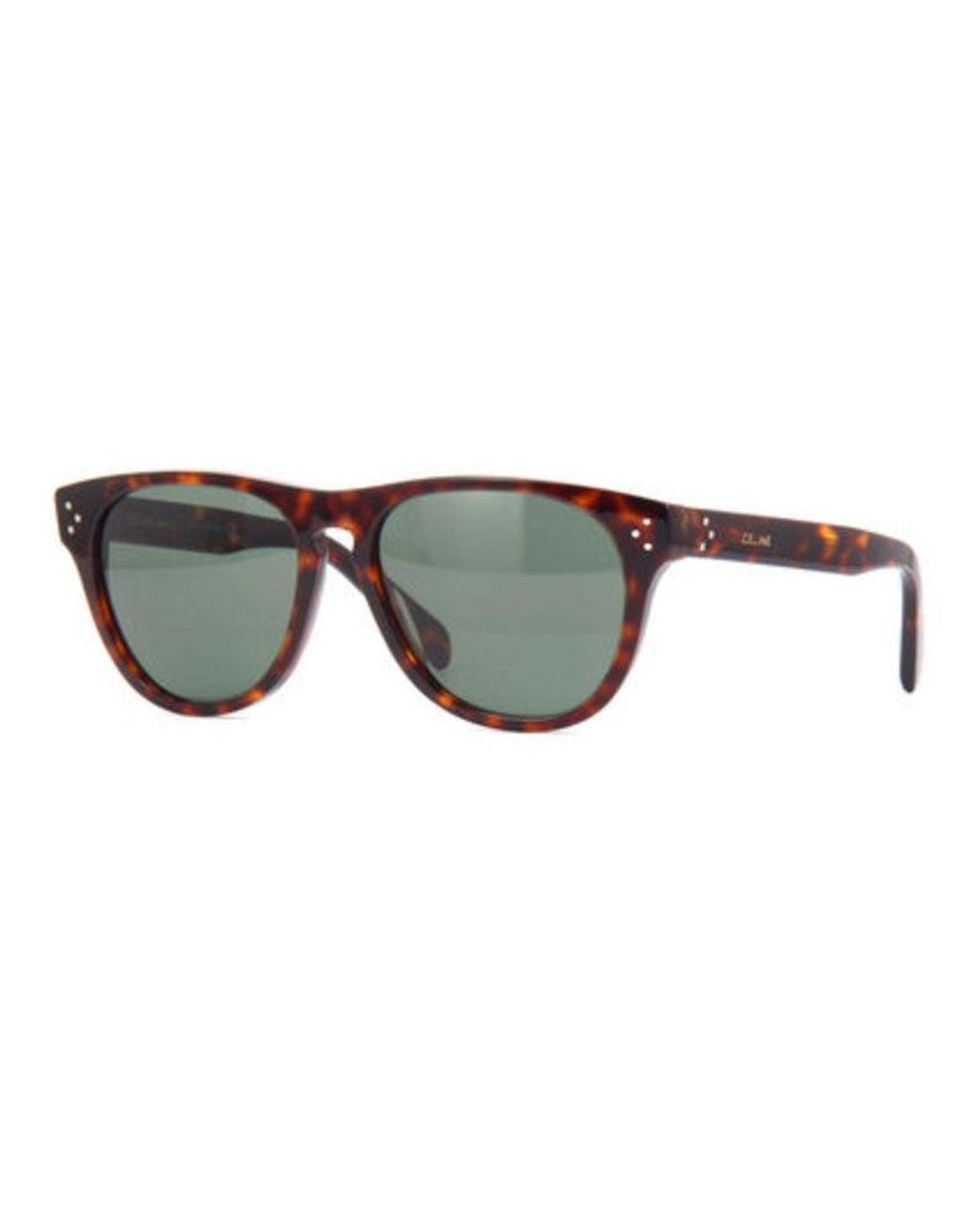 Céline Brown Sunglasses Square Full Rim, Dark Frame And Lens Cl40102I52N for men