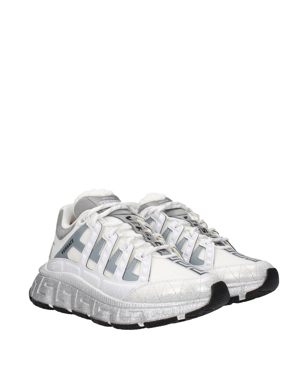 Versace White 'Trigreca' Sneakers