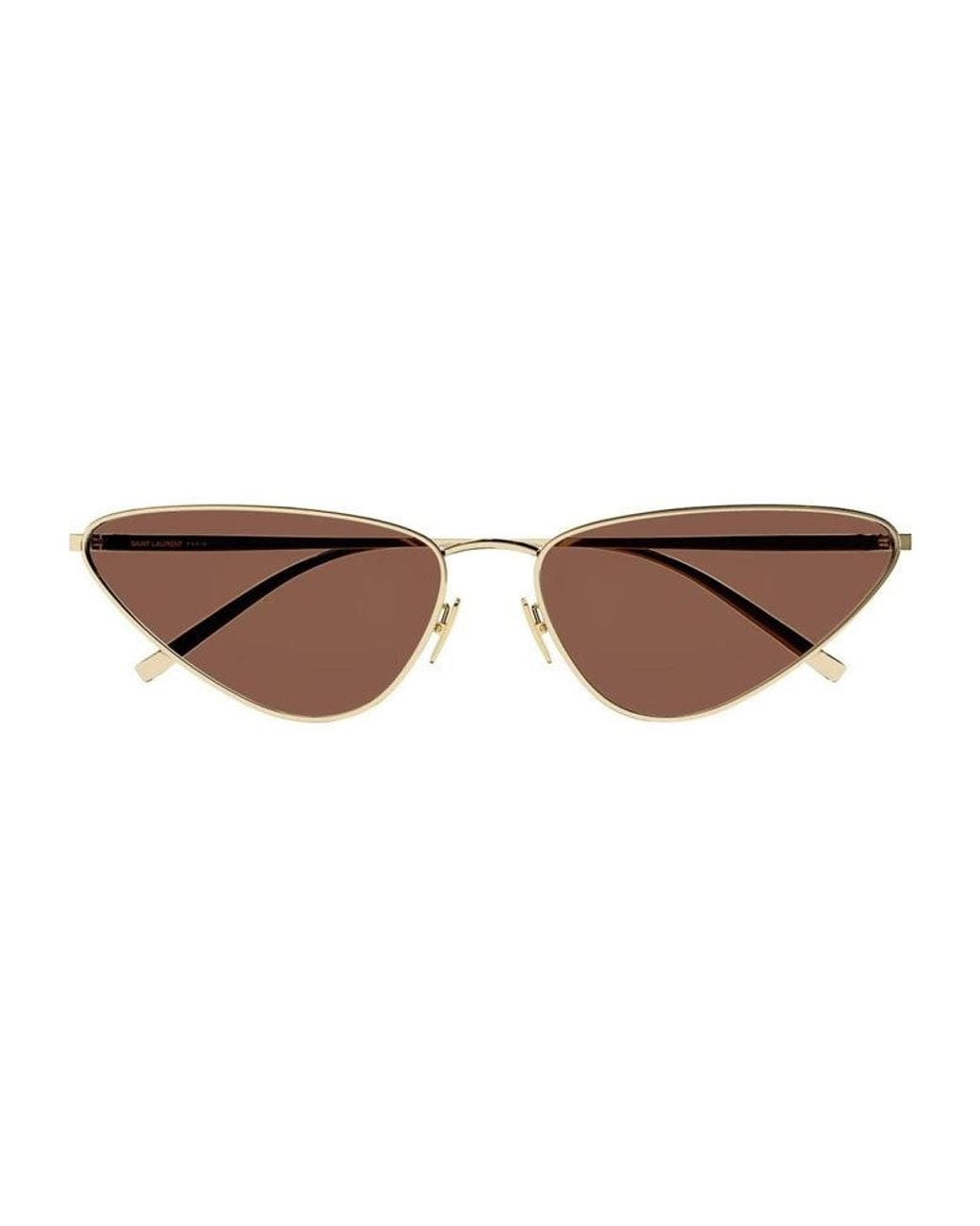 Saint Laurent Brown Sunglasses Cat Eye Full Rim, Frame And Lens Sl487003