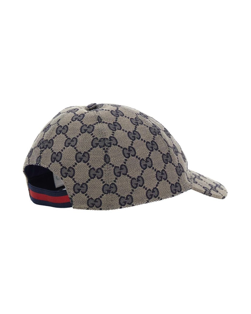Gucci Gray Boys' Motif Cotton Canvas Cap for men