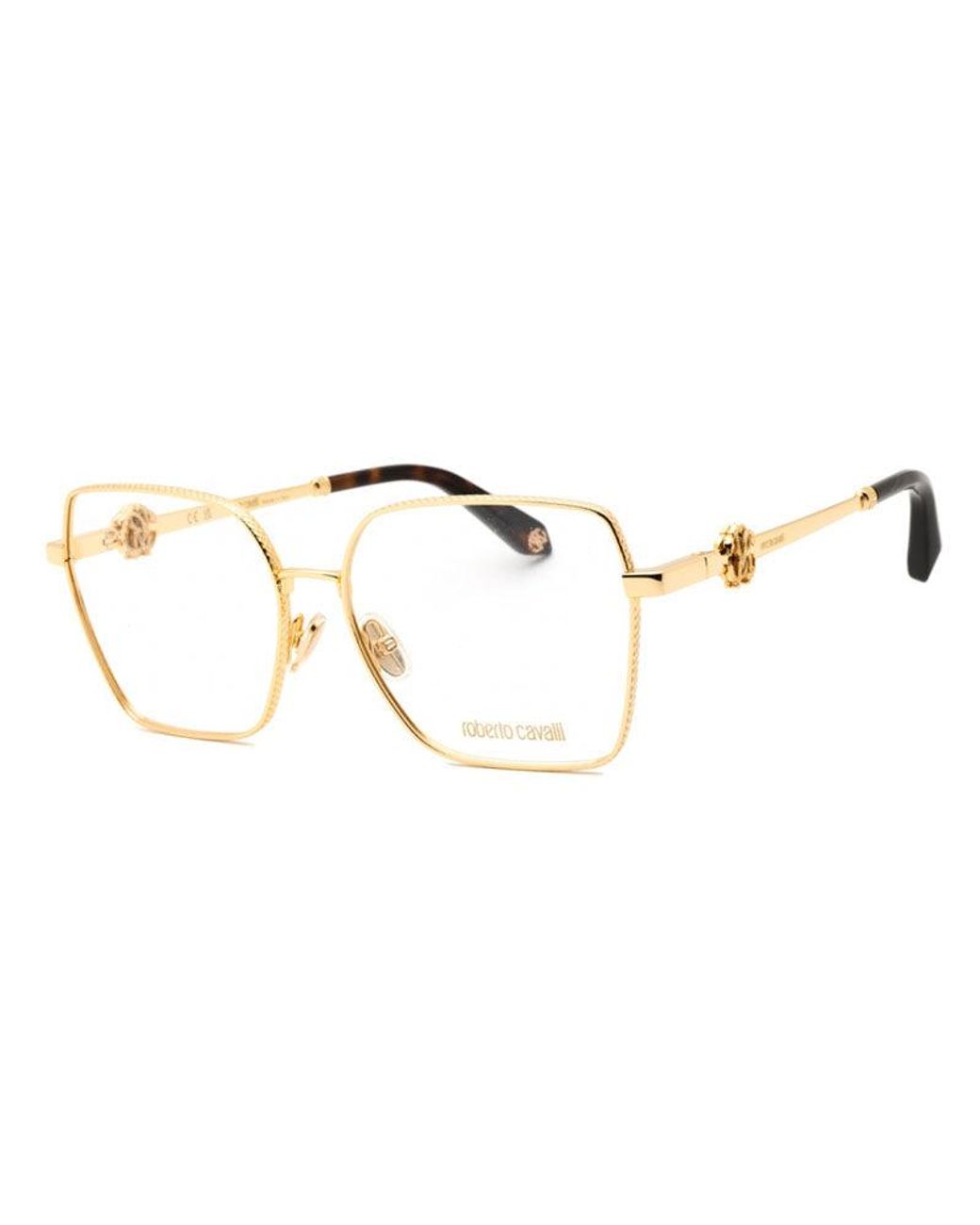 Roberto Cavalli Metallic Frame And Lens Eyeglasses