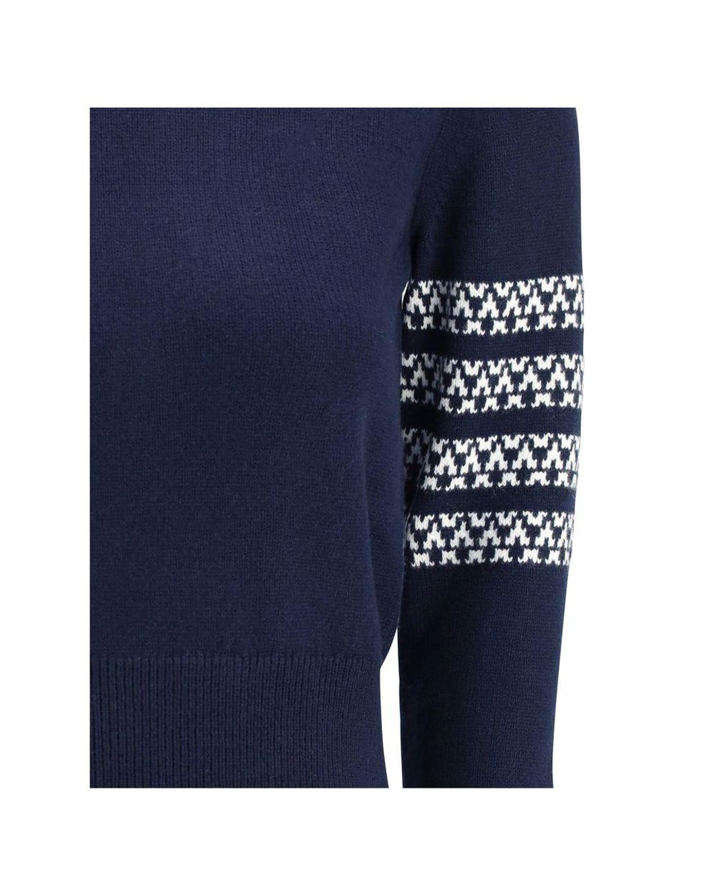 Thom Browne Blue Wool Oves Aries Sweatshirt