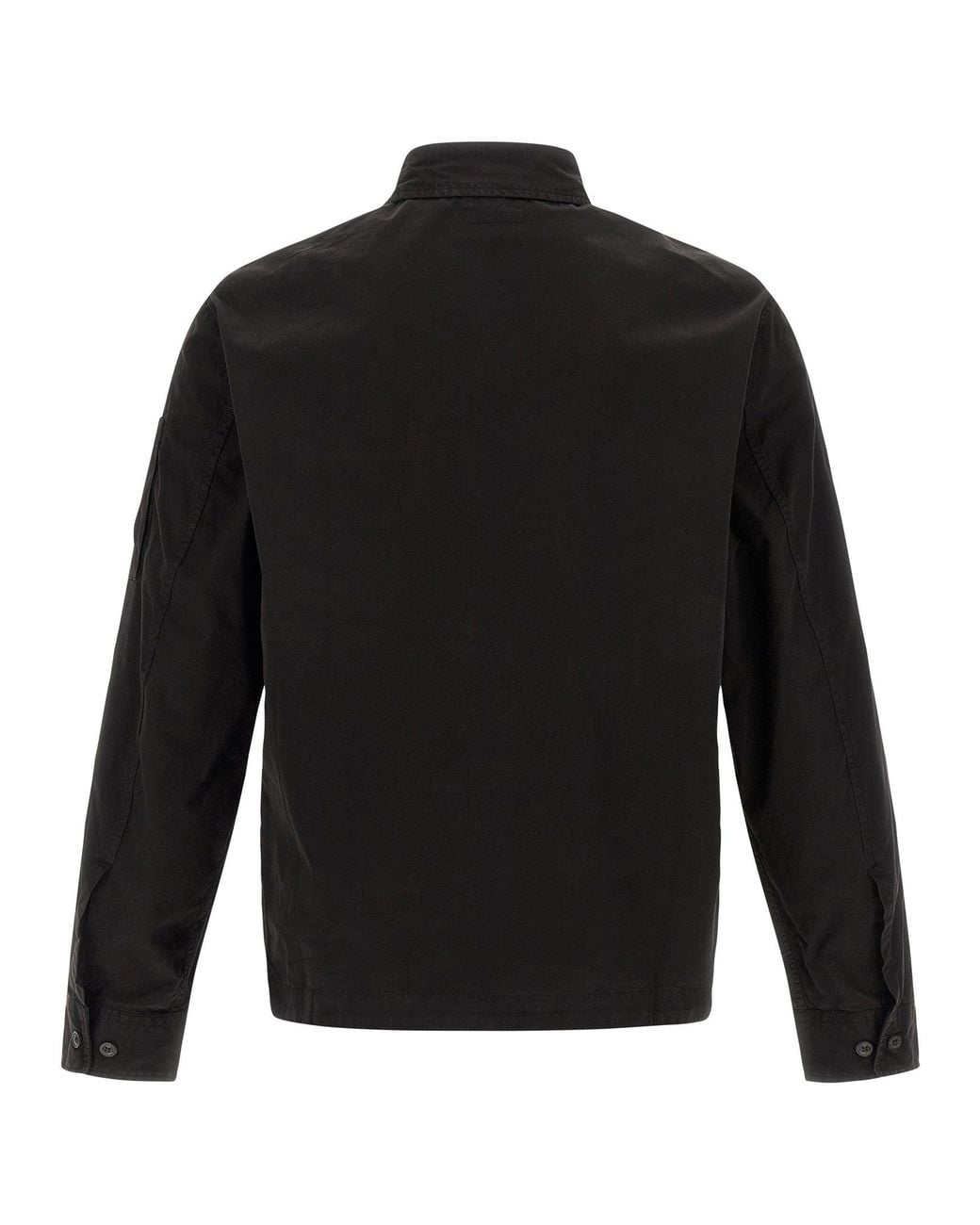 C P Company Black C.P. Company 100% Organic Cotton Overshirt for men