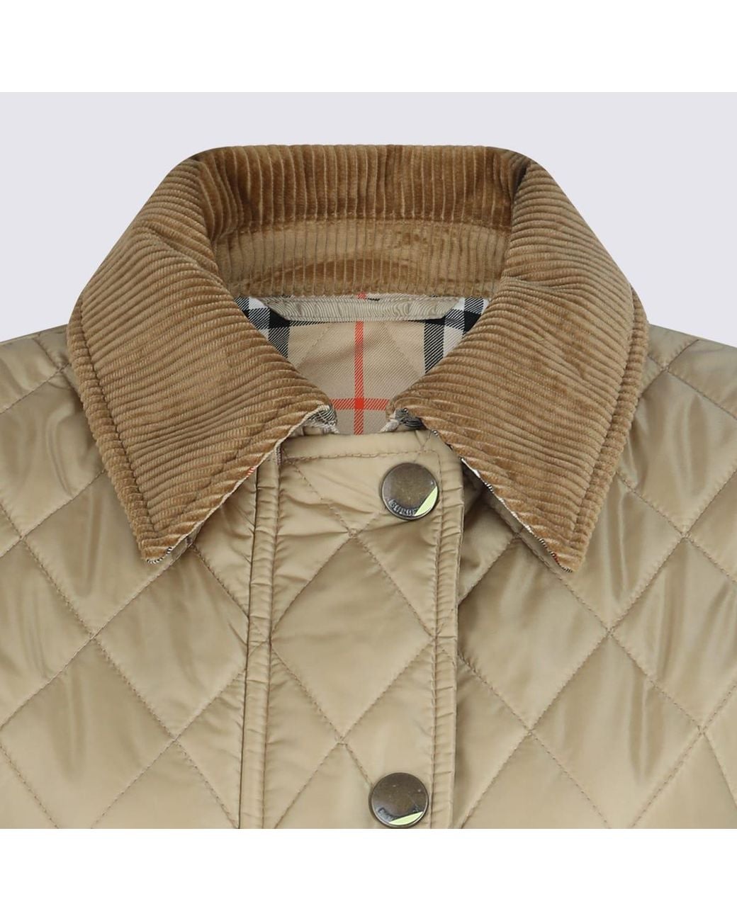 Burberry Natural Quilted Crop Jacket