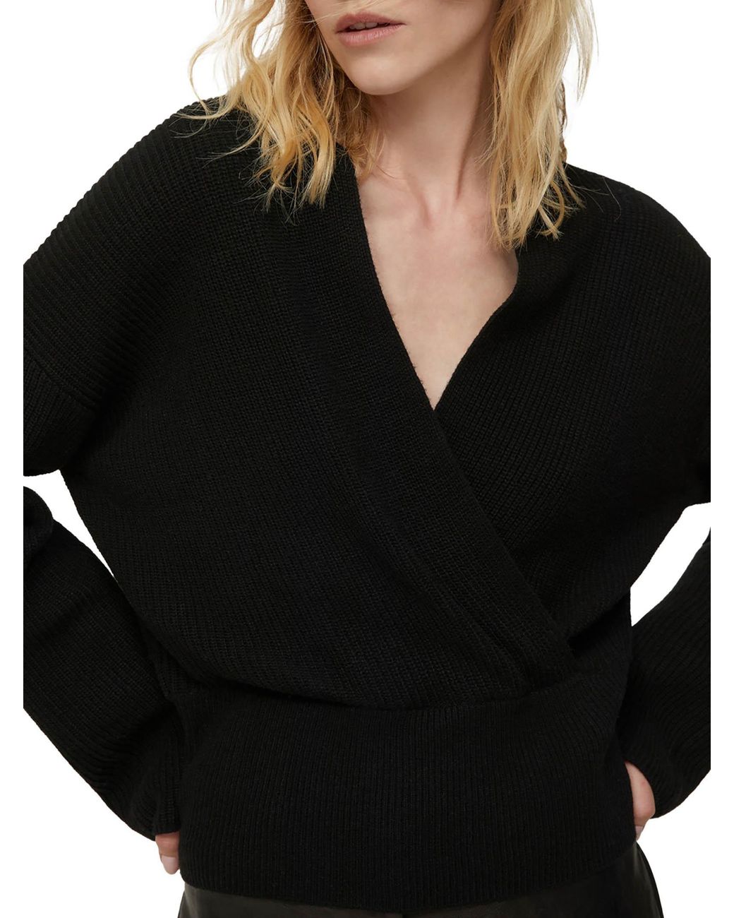 Pennyblack Black Mini Dress With V-Cut Front