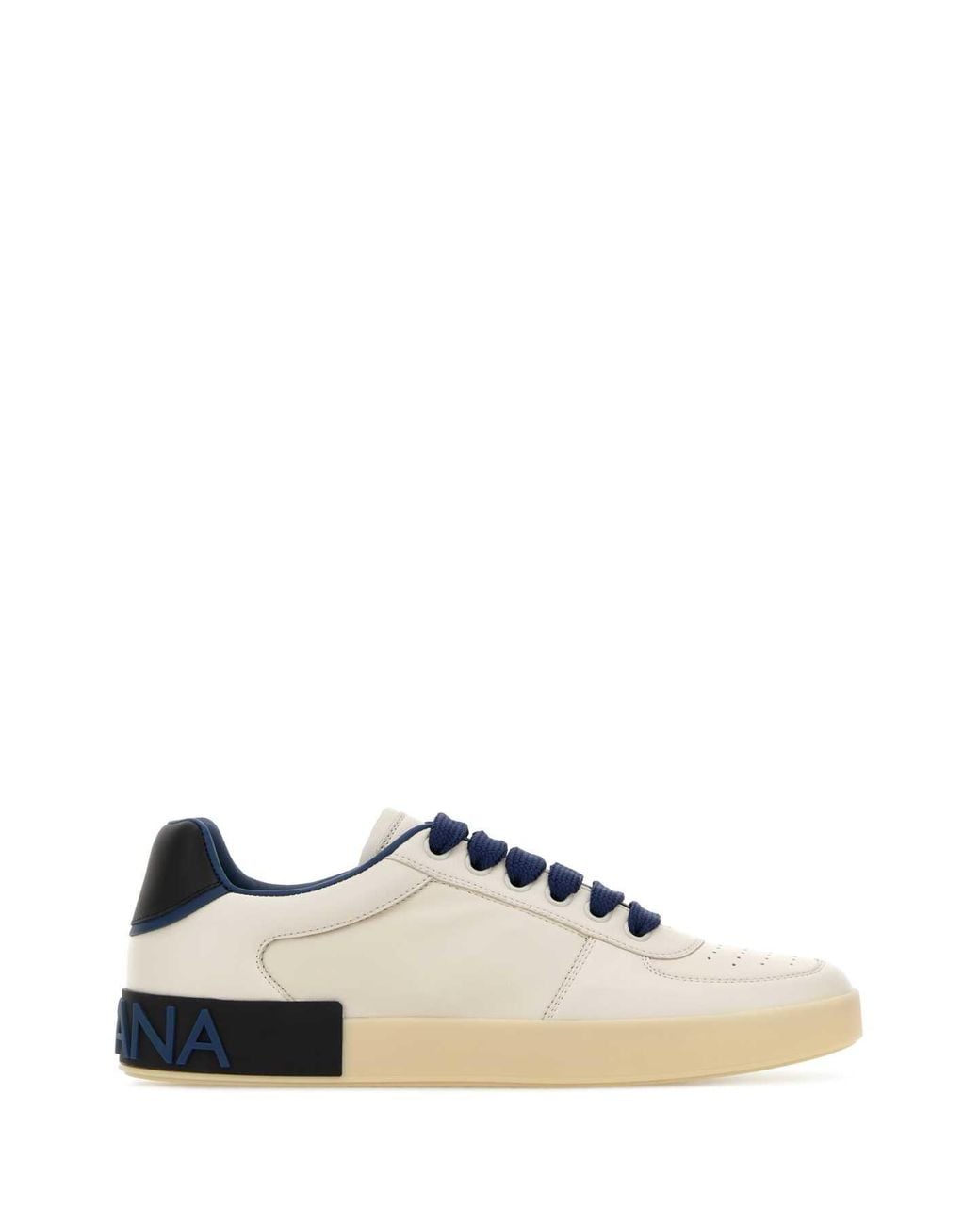 Dolce & Gabbana Multicolor Dolce & Gabbana Leather Lace-Up Sneaker for men