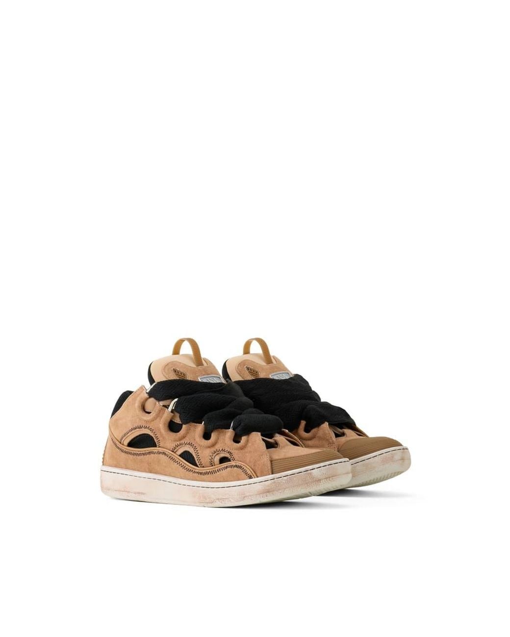 Lanvin Brown Curb Sneakers