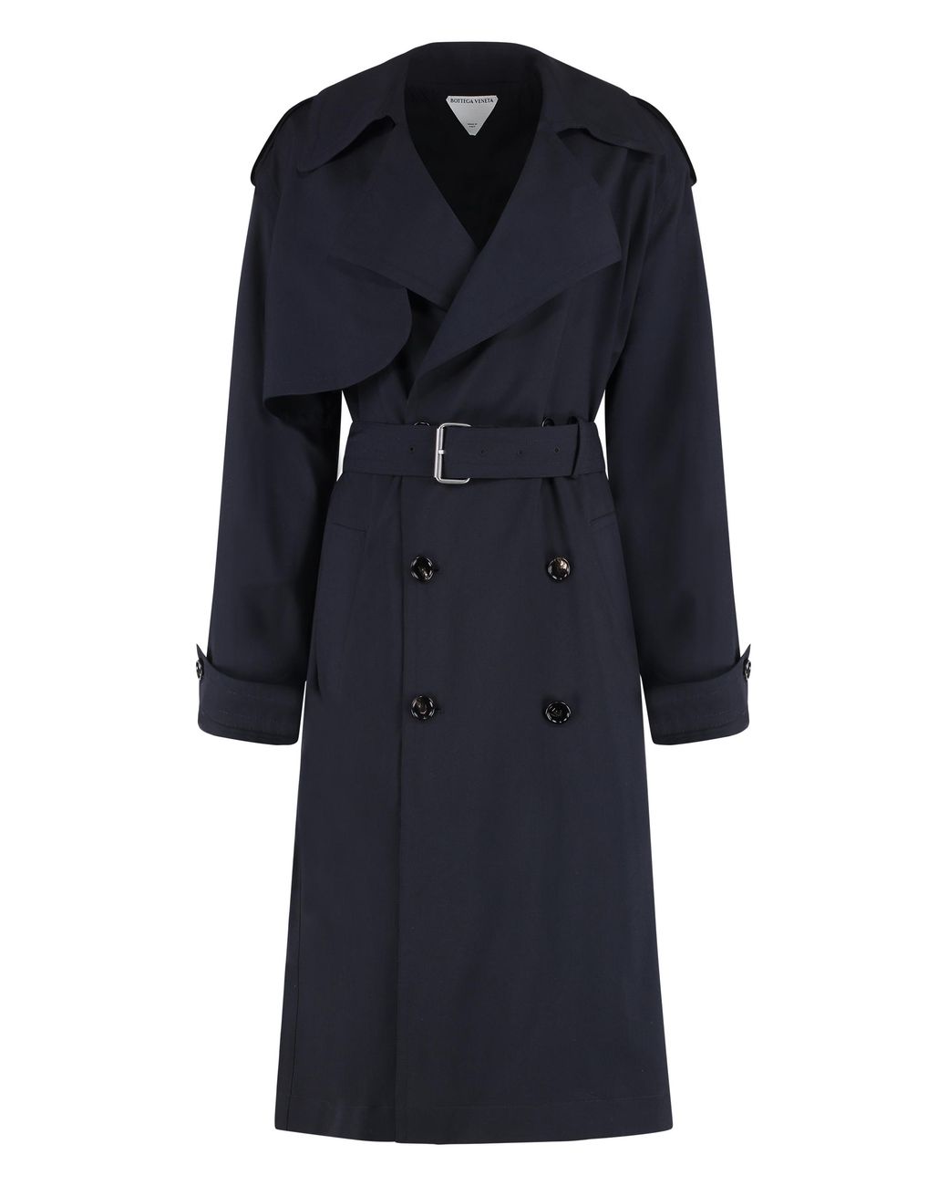 Bottega Veneta Blue Wool Trench Coat & Raincoats