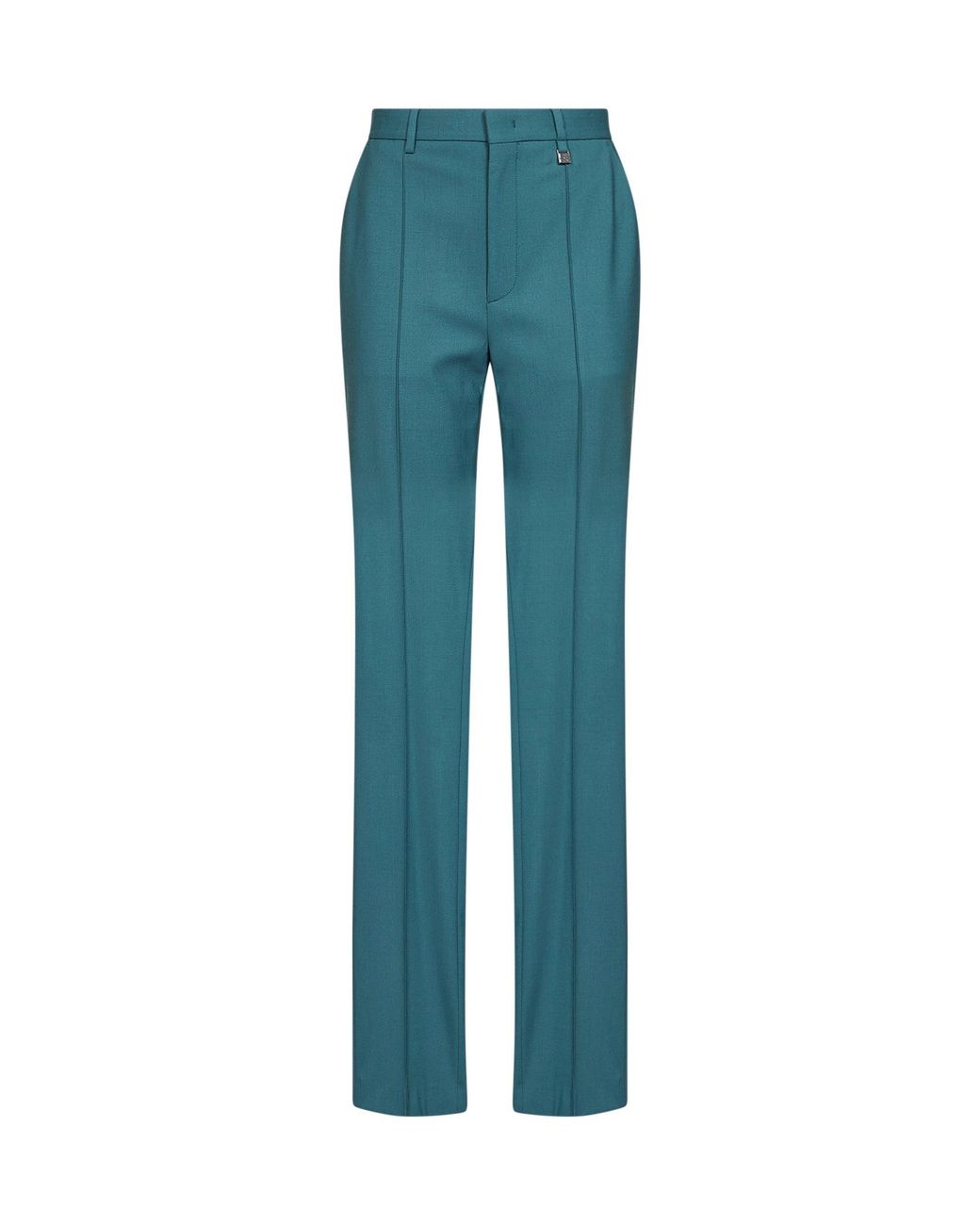 GIUSEPPE DI MORABITO Blue Virgin Wool Straight-Leg Tailored Trousers
