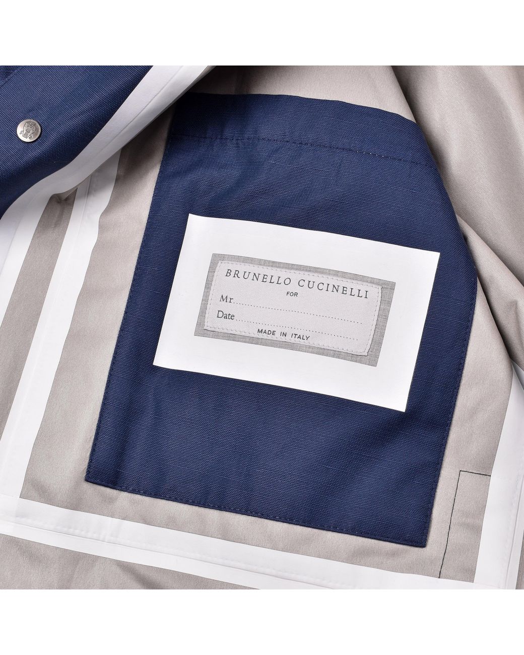 Brunello Cucinelli Blue Silk Blend Jacket for men
