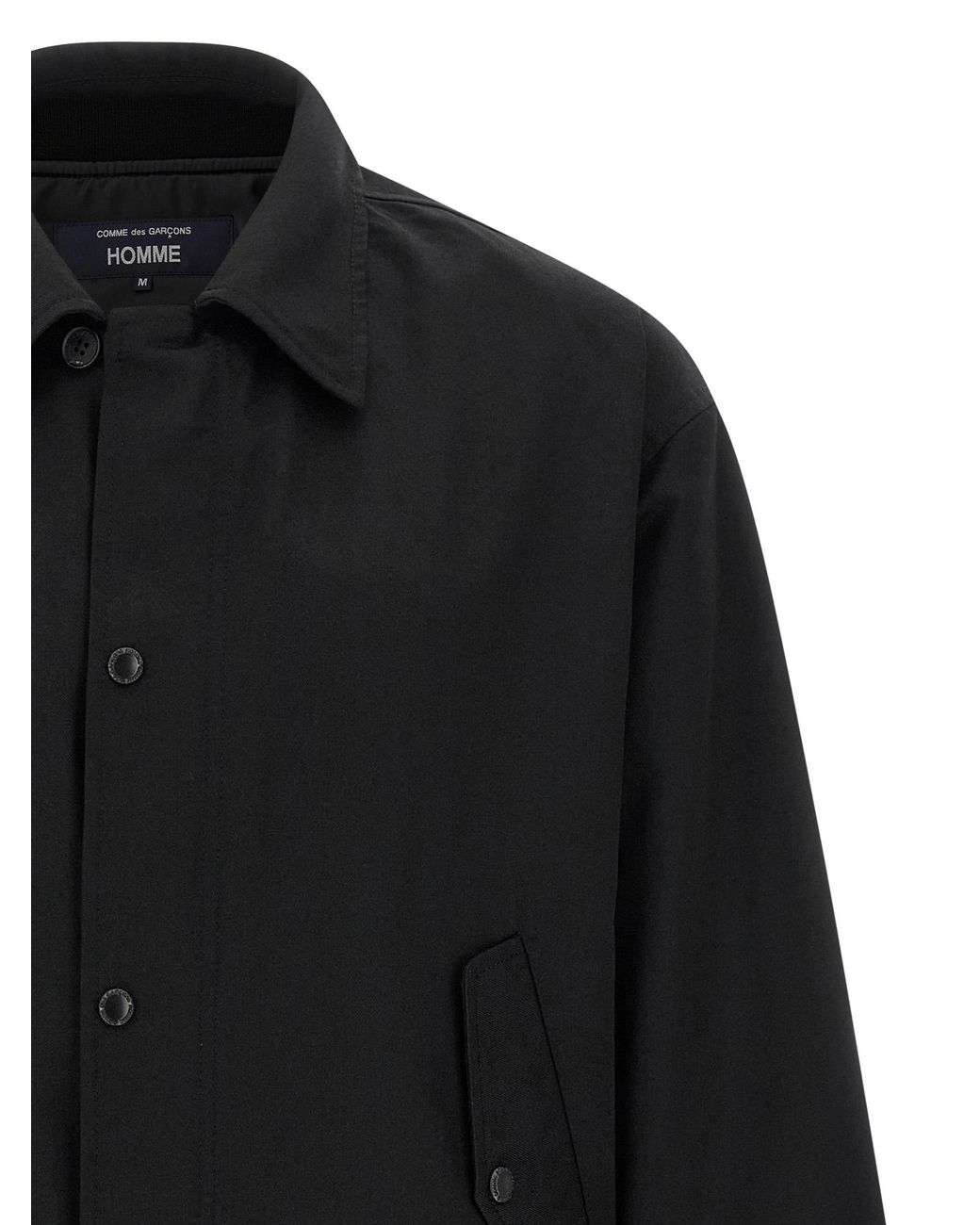 Comme des Garçons Black Polyester Full-Length Jacket Clothing for men