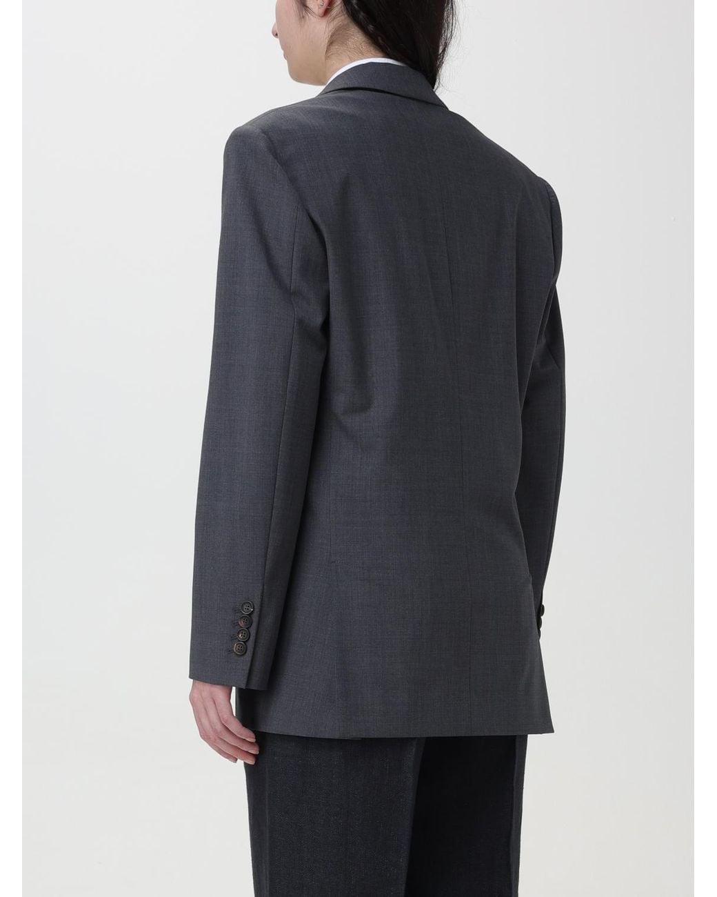 Brunello Cucinelli Blue Dark Wool Blazer