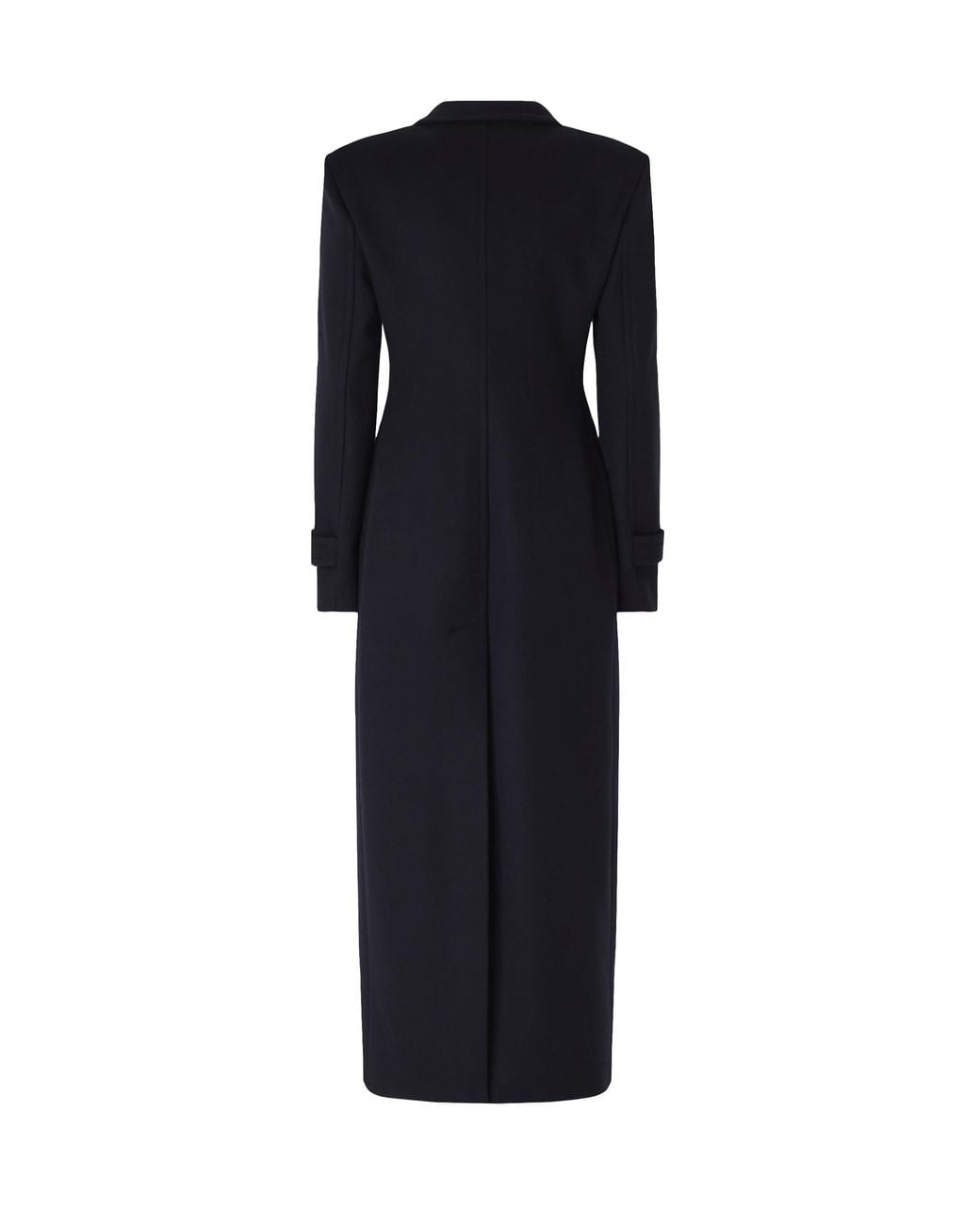Pinko Blue Wool-Cashmere Coat Shell: Wool