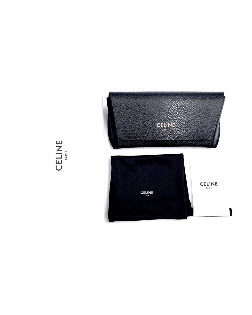 Céline Brown Rectangular Frame Glasses for men