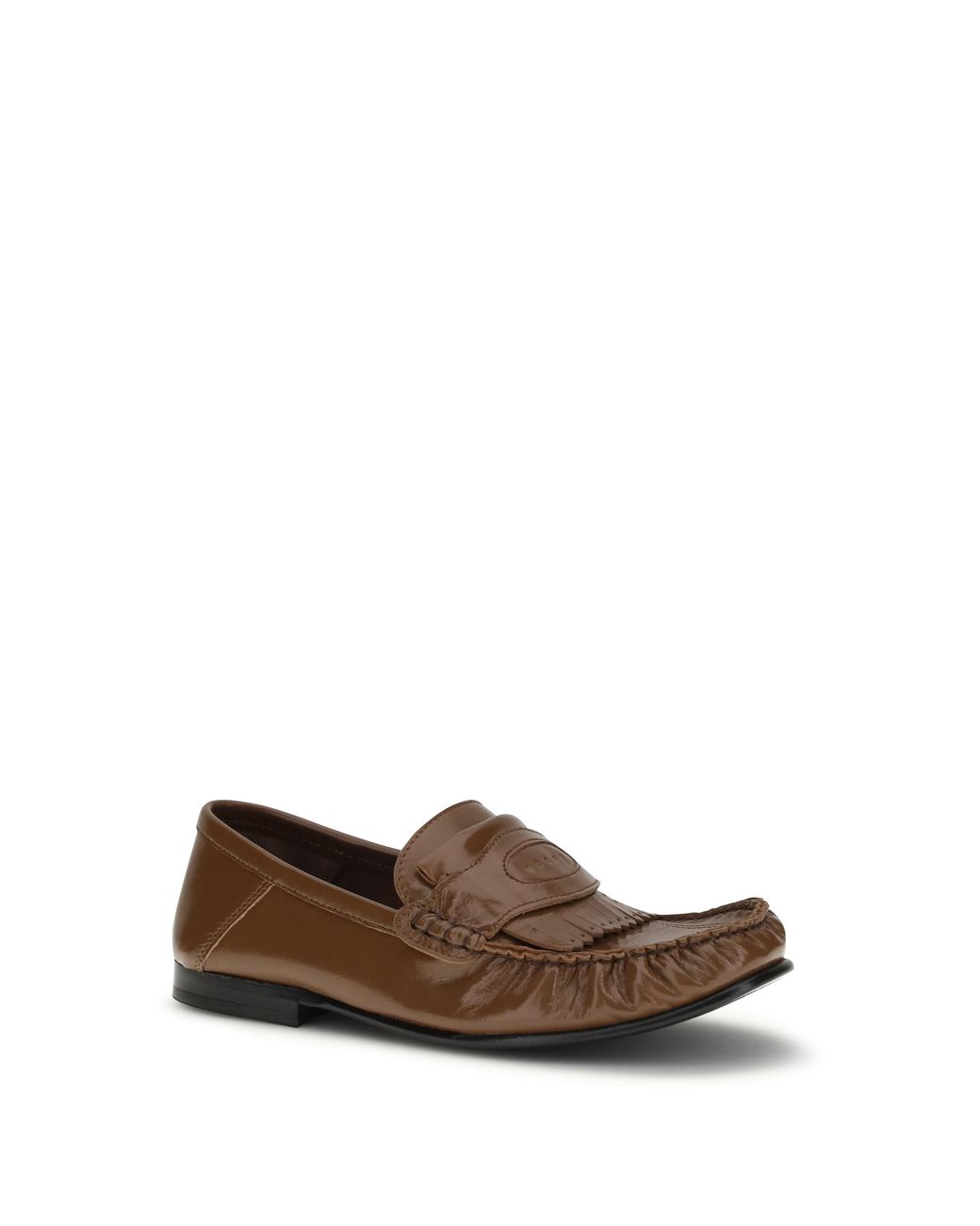 Marni White Leather Loafers With Tassels Upper: Lamb