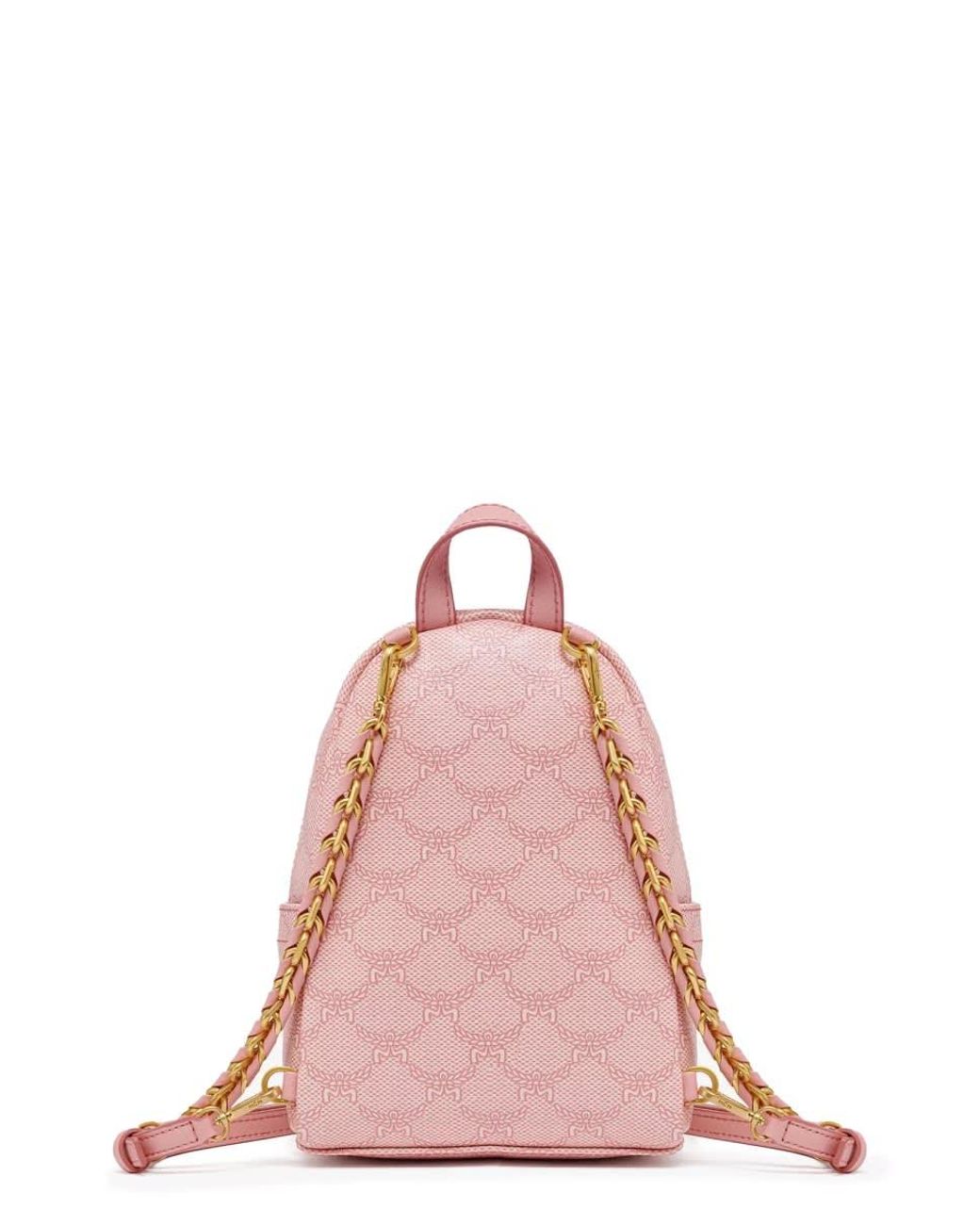 MCM Pink Backpack Stark Lauretos