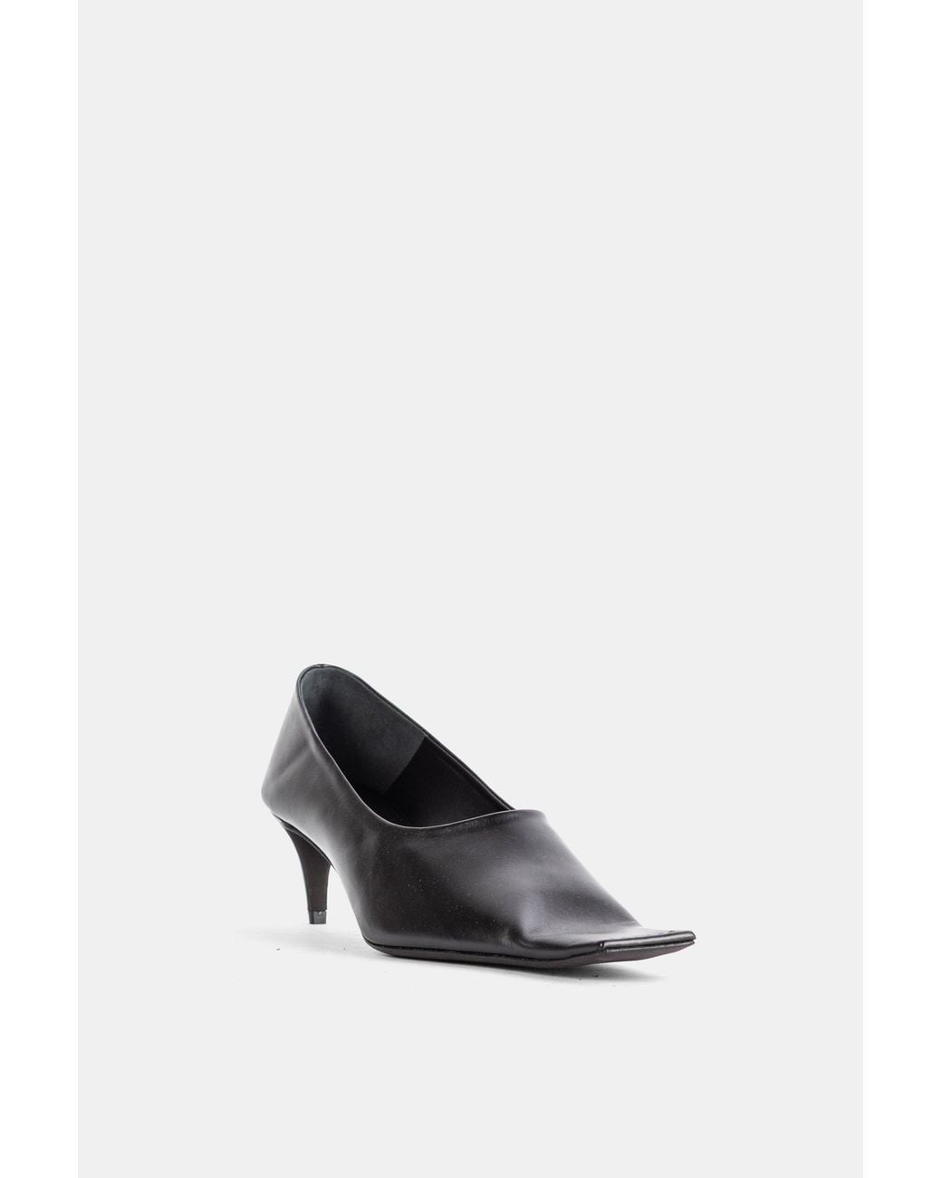 Khaite White Escarpins Marlene Pump 50 En Cuir Noir Pumps