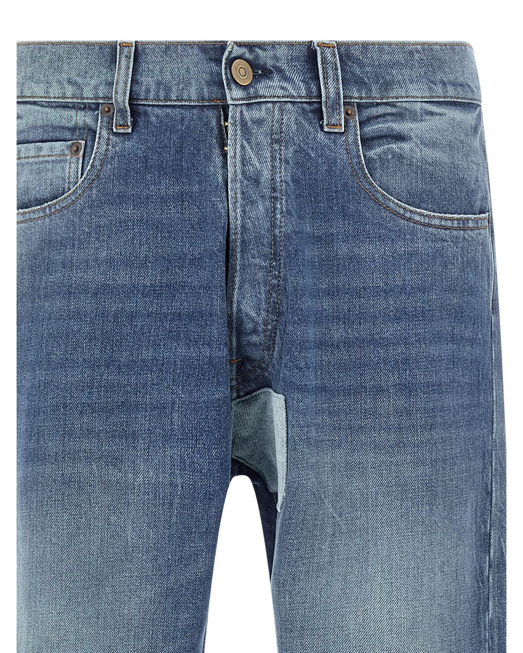 Maison Margiela Blue Patch Jeans for men