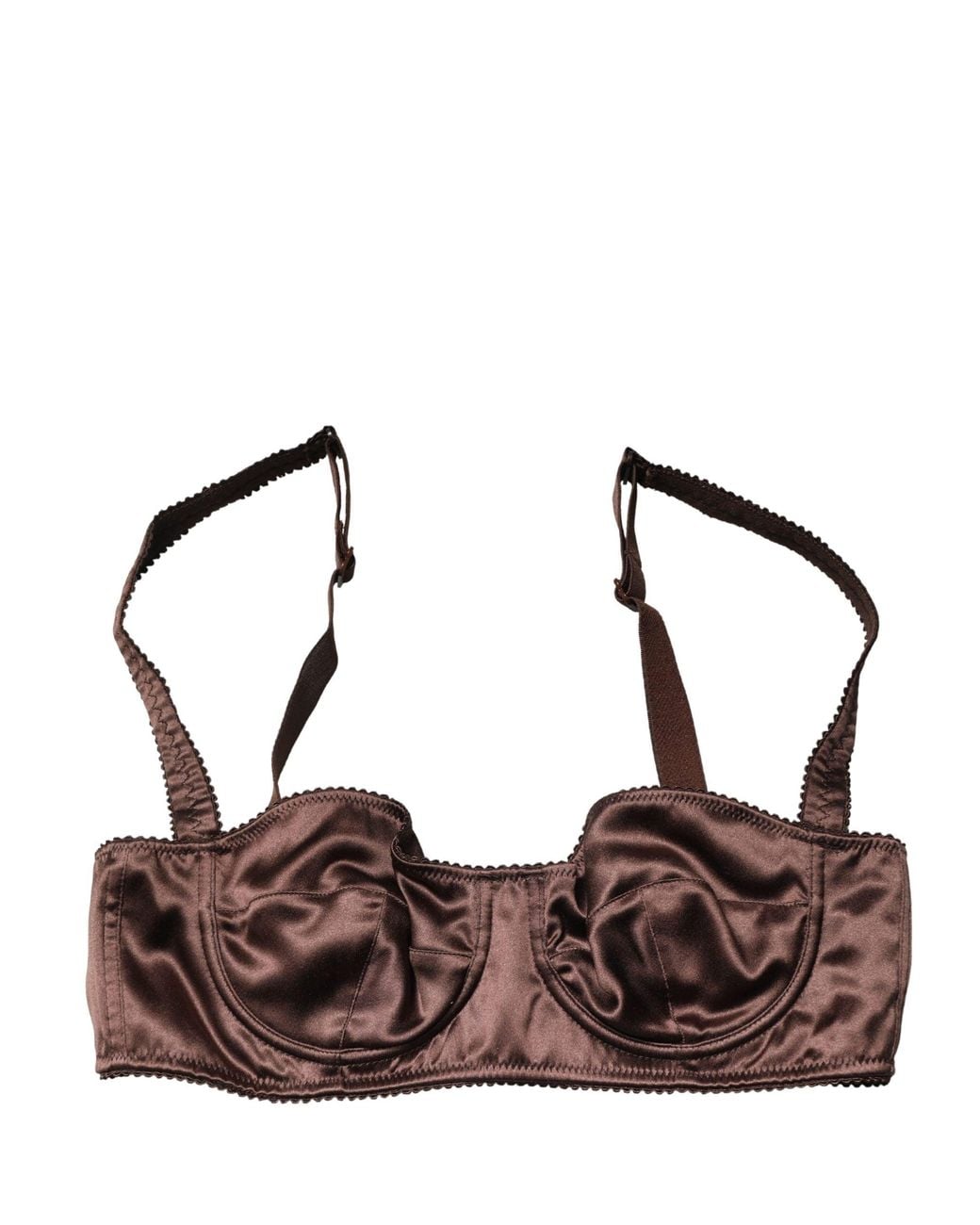 Dolce & Gabbana Brown Dolce & Gabbana Semi-Pad Underwire Balconette Bra