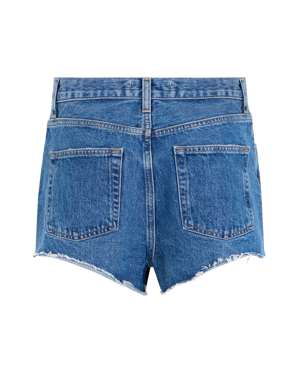Agolde Blue Denim Shorts Cotton