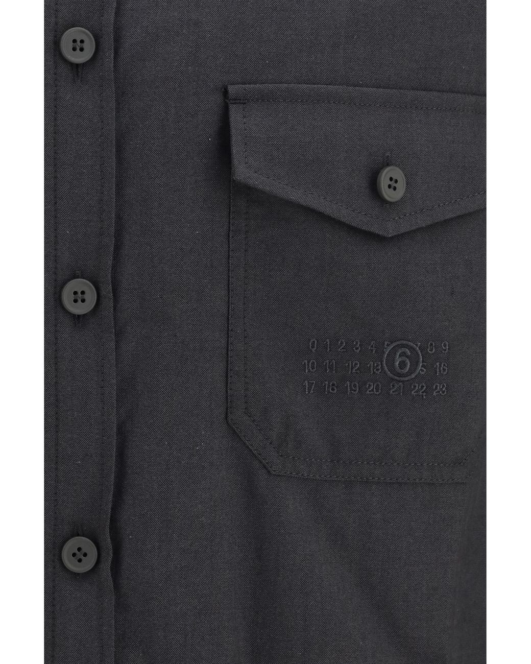 MM6 by Maison Margiela Blue Wool-Blend Shirt for men