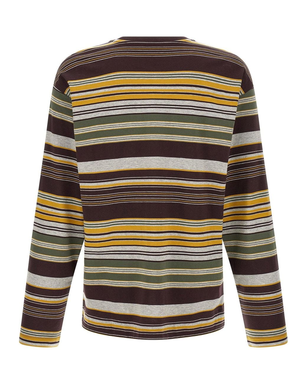 Dries Van Noten Brown Multicolored Striped T-Shirt