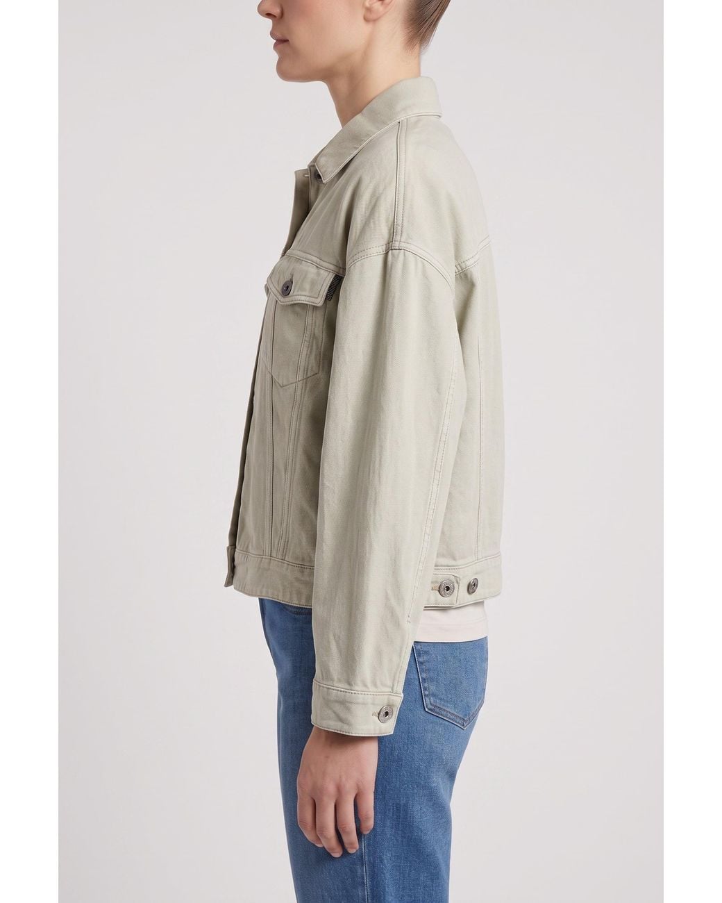 Brunello Cucinelli Natural Light Linen Jacket