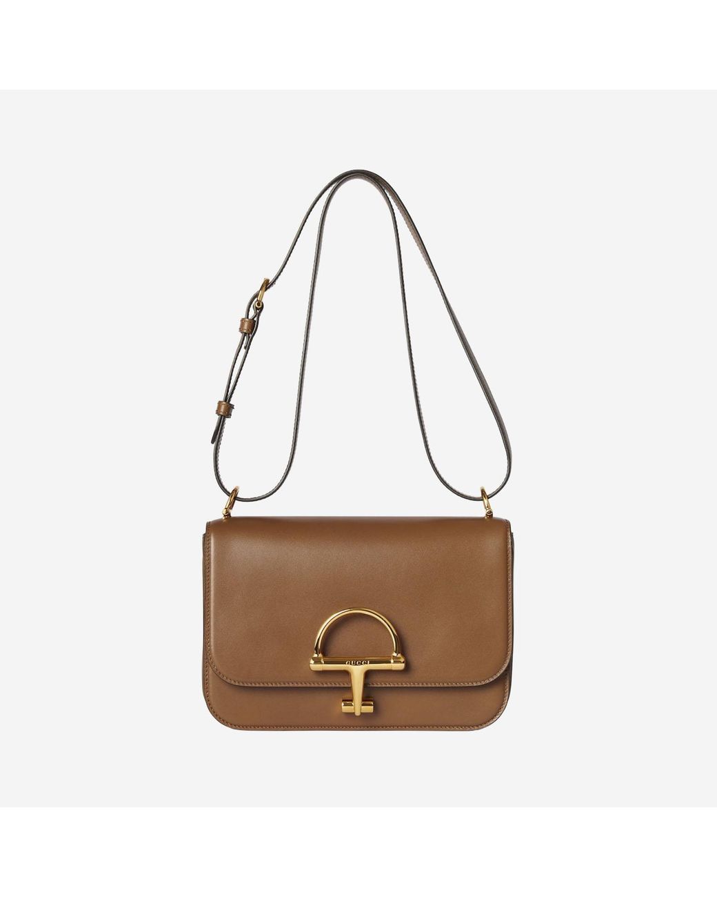 Gucci Brown Siena Small Shoulder Bag Leather Handbags