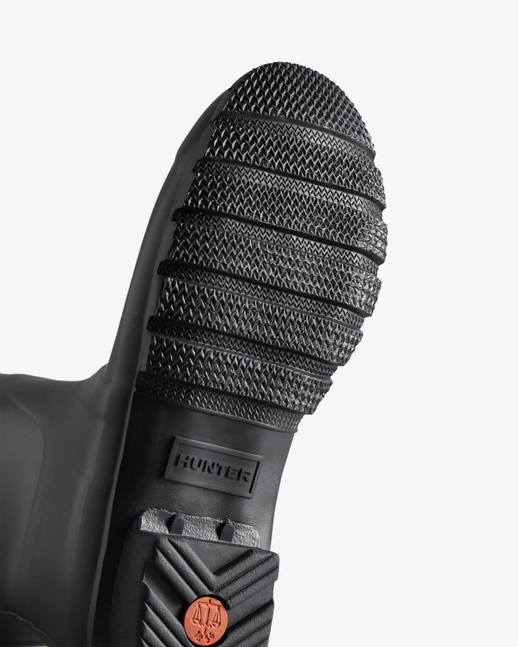 Hunter Black Original Short Wellington Boots Rubber