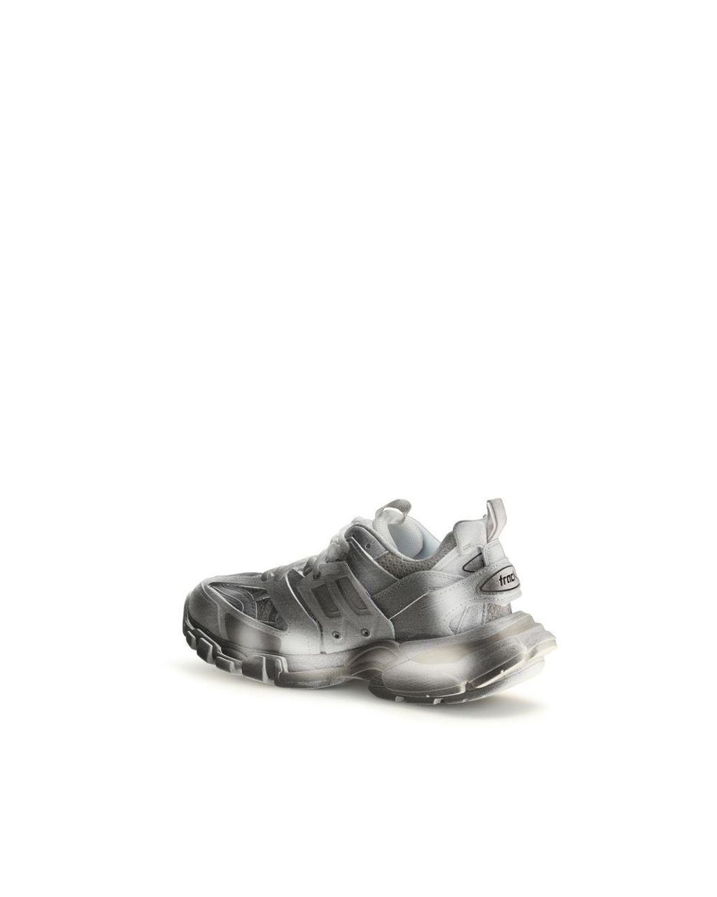 Balenciaga White Gray Polyamide Athletic Sneakers