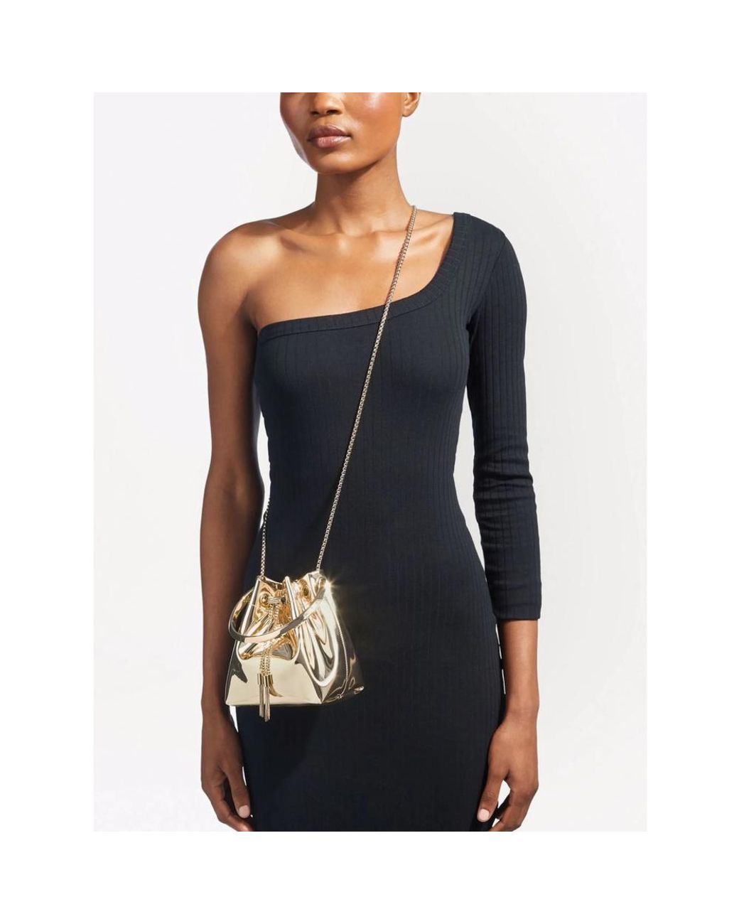 Jimmy Choo Natural Gold Bucket Bags